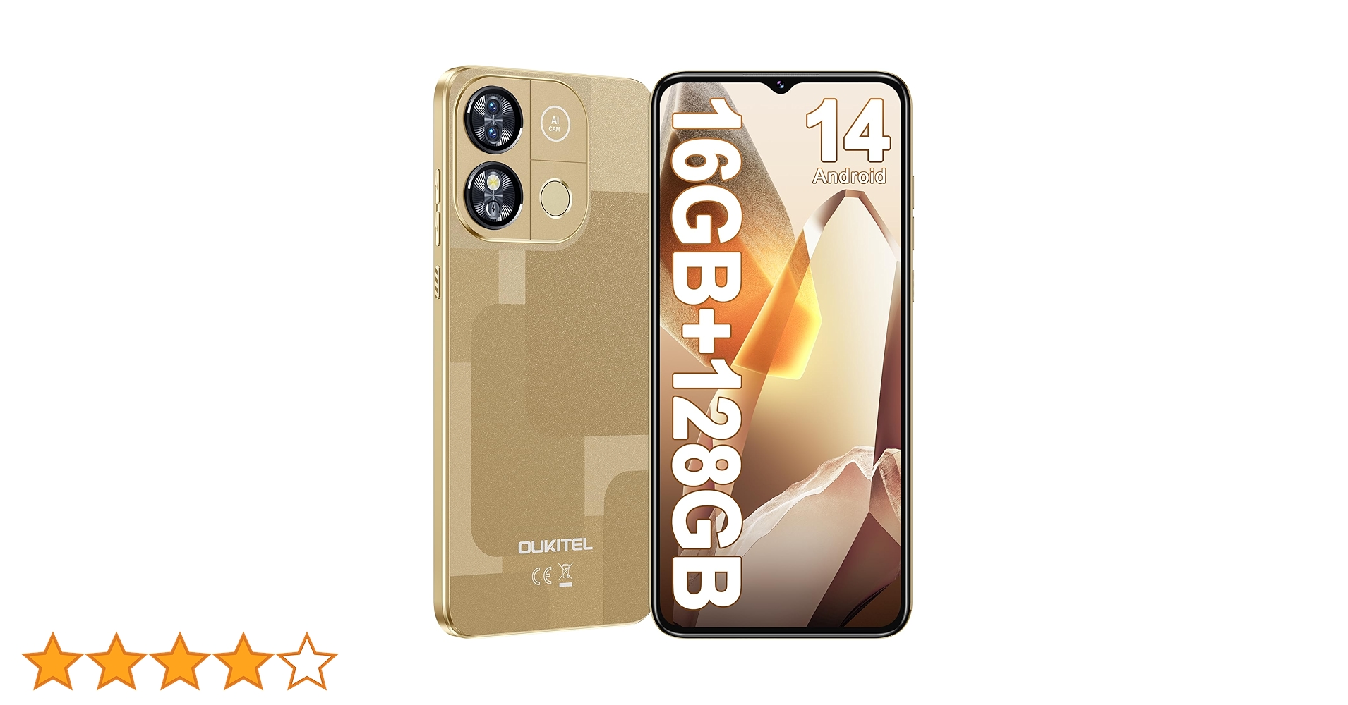 OUKITEL C57 Pro 16GB+128GB ゴールド SIM フリー Oukitel C57 Pro 4300mAh Battery 9.4mm Ultra-thin body – OUKITEL